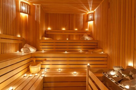 steam shower sauna room light